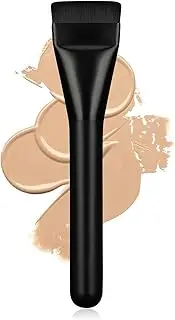 【Black】 Flat Foundation Brush,Korean Makeup Brush Spatula Facial Brush for Liquid Foundation,Premium Face Makeup Brush for Blending Cream