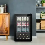 Reversible Door Bar Fridge Mini Refrigerator Beer Bottle Cooler Portable 70L