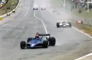 Eddie Cheever Tyrrell 010 Ford leads Eliseo Salazar March 811 Ford Old Photo