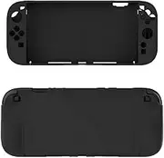 Textured Silicone Grip Protective Case for Switch 2 (2025), 360° Full wrap Design, Shock-Absorption & Anti-Scratch, Precision Mold Holes, Cover Slim Shell Accessories for Switch 2 (Black)