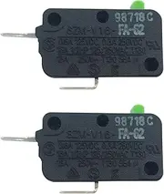 [LONYE] SZM-V16-FA-62 3B73361E Microwave Door Switch Replacement for LG Kenmore Microwave 6600W1K001C WB24X25397 WB24X817 PS3522736(Normally Closed)(Pack of 2)