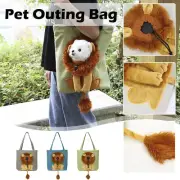 Cat Carrier Bag Cute Lion-Shaped Carrying Bag Large Capacity Cat Canvas okQC=