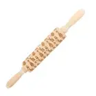 Wooden Rolling Pin Embossed Cook Rolling Pin For Baking Fondant JM01674.
