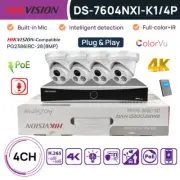 Hikvision 4CH 4K ColorVu Security CCTV System 8MP IP Camera Full-color+IR Audio