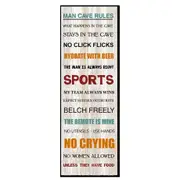 Country Farmhouse Wooden Sign Man Cave 90x30cm Plaque