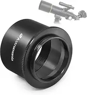 Astromania 2" T2 Focal Telescope Camera Adapter for SLR/DSLR Cameras Metal Telescope Camera Astrophotography Accessory Simply Attach Camera to Telescope M42 T Mount Adapter Compatible for Canon Nikon