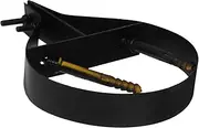 EXHUMKY Stainless Steel Adjustable Chimney Support Bracket Kit Black Pipe Bracket for Secure Installation of Stove and Fireplace Flue Enhances Stability and Exhaust Efficiency