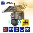 Wireless 4G Dual Lens Security Camera 12X LIVE Home Monitoring Alert ULTRA HD 2K