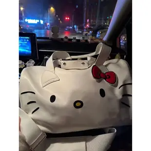 HelloKitty卡通可愛大包包單肩蝴蝶結凱蒂貓手提健身包斜挎行李袋旅行包