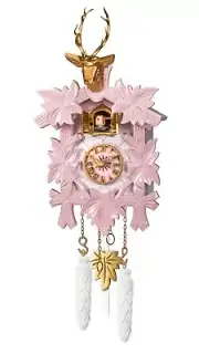 Quartz Cuckoo Clock 5-leaves, bird EN 522/5/26 Q NEW
