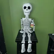 CANDY CORN LANE Skeleton Plush Shelf Sitter NWT Halloween Decor