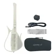 White Cyber-G Multifunctional Electric Guitar Intelligent Stringless MIDI Guitar