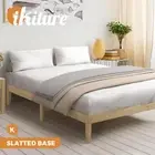 Oikiture Bed Frame King Size Wooden Timber Bed Frame Wooden Platform