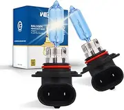wideep 2-Pack HIR2/9012 Halogen High and Low Beam, Standard 55W DC 12V Headlight Replacement, 5000K White Lighting for Car Headlamp