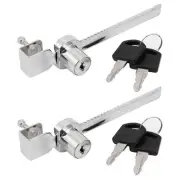 Drawer Cabinet Display Case Showcase Sliding Glass Door Lock w Keys 2pcs