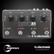TC Electronic Ditto X4 Dual Track Looper Pedal w/ 7 Loop FX