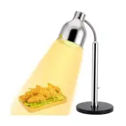 YMJOINMX Commercial Food Heat Lamp 360°Adjustable Head with Marble Base Inf
