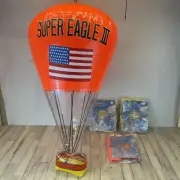 BALLOON Super Eagle III USA Flag 2-Yellow 1-Orange Boys Girls INFLATABLE 36”