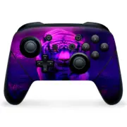 Nintendo Switch Pro Controller Skin Decal Wrap - Tiger Prowl Pink Purple Neon