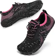 [Limberun] Water Shoes Barefoot Shoes Children's Bathing Shoes Children Boys Girls Swimming Shoes, Wzk3604 Black Rose, 34 EU