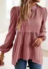 Solid Color Turtle Neck Front Cutout Top