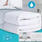 Quilted Cotton Waterproof Mattress Protector Bed Matress Cover Double Queen King