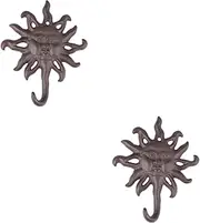 2 pcs Metal Door Hanger Hook Single Over Door Hook Clothes Rack No Trace Door Back Hooks Antique Door Hanger Vintage Wall Hook Over Door Hooks for Bathroom Towel Child Metal Wall