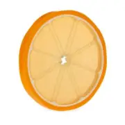 Nuby Orange Fruit Slice All Silicone Teether - Textured Surface - Easy-to-Grasp