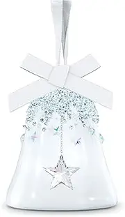 SWAROVSKI Bell & Star Holiday Ornament, Small, Clear Crystals