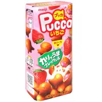 在飛比找momo購物網優惠-【Meiji 明治】PUCCA草莓風味餅乾(39g)