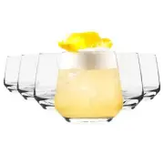 6x LAV Lal Whiskey Glasses Old Fashioned Scotch Bourbon Cocktail Tumblers 345ml