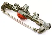 Integy Aluminum Complete Front Axle Housing Assembly : SCX10 II C27151GUNRED