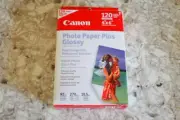 CANON Photo Paper Plus for Ink Jet Printers GLOSSY 120 SHEETS 72 Weight 4x6 Size