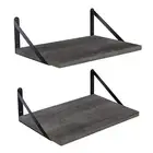 Floating Shelves Wall Bookshelf for Bedroom Bathroom Living Room Wood Wall