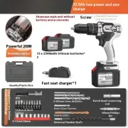 Industrial Grade Cordless Drill Multi-Purpose Hand Drill Impact Pistol Drill