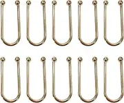 10Pcs Alloy Bikini Clips, Metal U Shape Ring Garment Clasps, Bra/Bikini Hook Closure, Swimwear Front Clasp, Bra Clasp Replacement Part for Lingerie Sewing Bra Swimwear Buckle Making Garment Accessory,