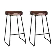 2 x Wooden Barstools