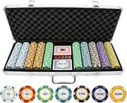 500 Piece Monte Carlo Clay Poker Chips Set