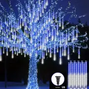 12"/20in Lights 8 Tube Meteor Shower Falling Light New Year String Decoration
