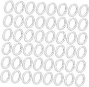 QUMIIRITY 100pcs Plastic Blind Rings Roman Shade Hardware Kit for Window Treatments DIY Blind Hardware Home Decor Accessories Shade Ring Set