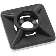 Aeroflow Cable Tie Mounts 19mm X 19mm Nylon 3M Pad Mount Black - AF98-9997-100