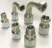 Crimp One Piece Hydraulic BSP Hose Fitting, Fittings 3/4" 1" Hose