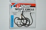 vmc saltwater sport circle hook coastal black x strong-offset 5/0 7384cb