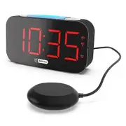 Loud Alarm Clock For Heavy Sleepers Vibrating Alarm Clock With Bed Shaker For Deaf And Hard Of Hearing -CDSX EU Plug