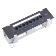 8 Port Patch Panel for . 6 Versatile Data Center Plastic Wall Mount for3847