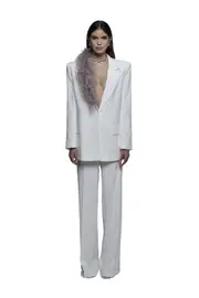 [The Archivia] The Archivia-Tailleur Gea Ivory Rose-Donna -Bianco, Rosa 40 Bianco, Rosa