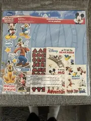 Disney 12 Page SCRAPBOOK Kit MICKEY MOUSE & FRIENDS 4 Stickers SHEETS Chipboard