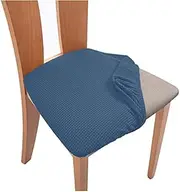 Versatile Stretch Jacquard Dining Chair Seat Covers - Elegant, Removable & Machine Washable, Perfect Fit Slipcover with Furniture Protection for Home and Office Chairs