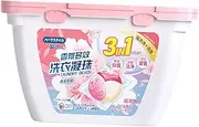 Pitycbo 3 in 1 Capsules for Laundry with Fabric Softener, Cherry 25PCS Box