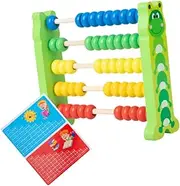 OFFIGAM 1PC Colorful Wooden Abacus Educational for Preschool Rows Cartoon Calculating Tool Lightweight Numeration for Early Math Learning Preschool Supplies Caterpillar